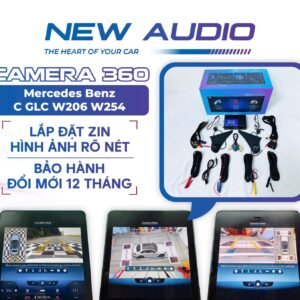 Camera 360 lắp zin Mercedes C-Class W206 và GLC X254 thế hệ mới (màn hình dọc) - QC Auto Thủ Đức