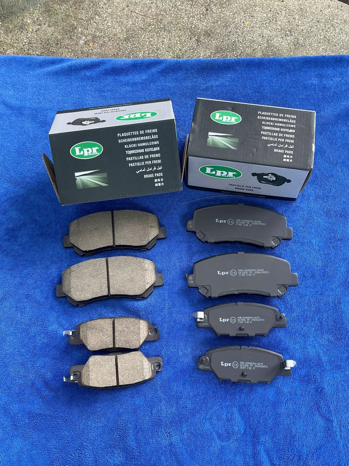 Má phanh LPR chính hãng 2 hộp trước sau đủ 8 má tại QC Auto Thủ Đức