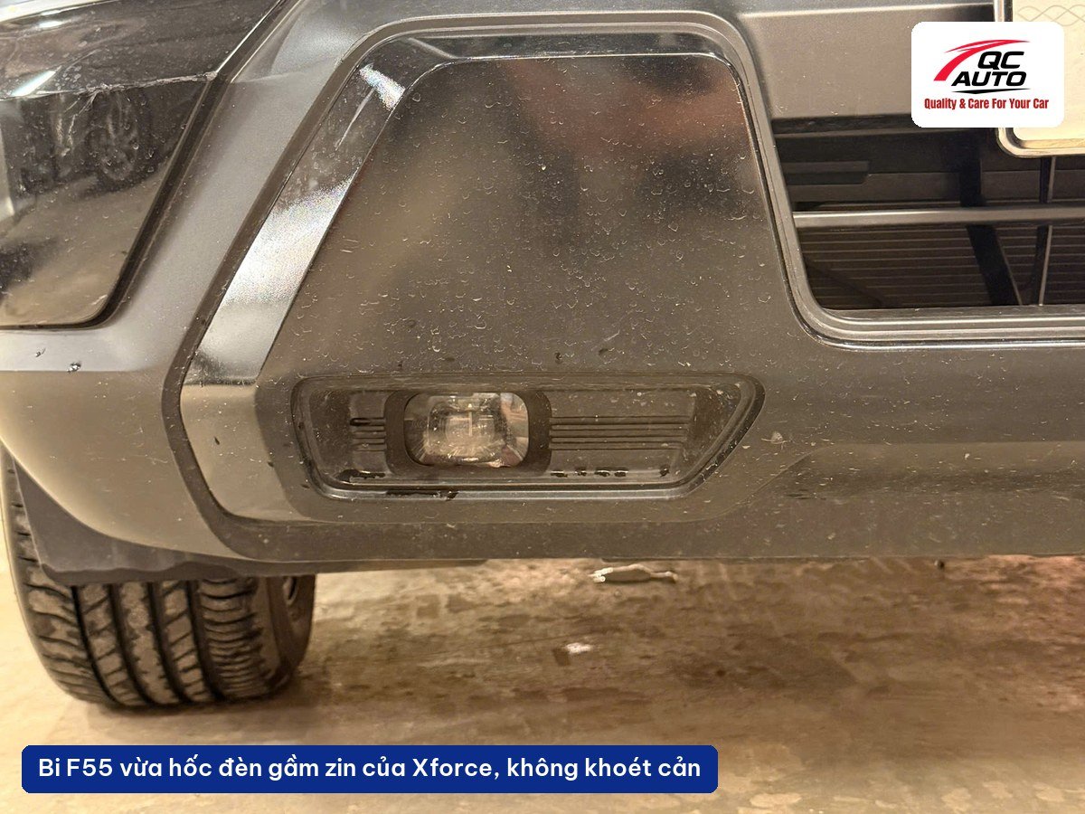Bi gầm Kenzo F55 2 inch lắp vừa hốc đèn gầm zin của Mitsubishi Xforce tại QC Auto